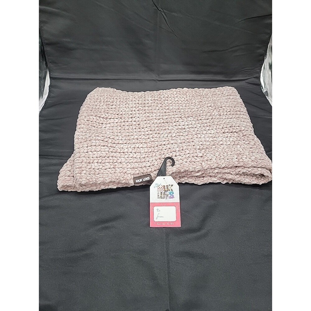 Muk Luks Knitted Infinity Scarf NWT Oatmeal Color 32"